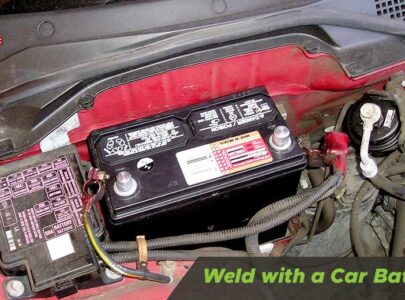 how to weld with a car battery